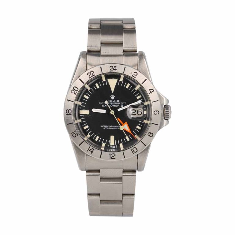 Rolex Explorer II 1655 “Steve McQueen” 40mm 904L SS (Super Clone) Black Dial on 904L Stainless Steel Bracelet – Rolex Cal. 3187 Automatic