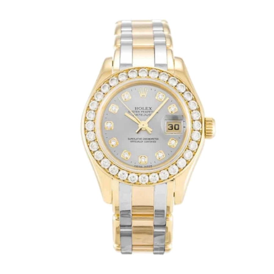 Rolex Tridor Pearlmaster 80298-0048 29mm 18K Tridor Gold (1:1 Super Clone) Diamond-set Bezel with MOP Dial – Calibre 2235 Automatic