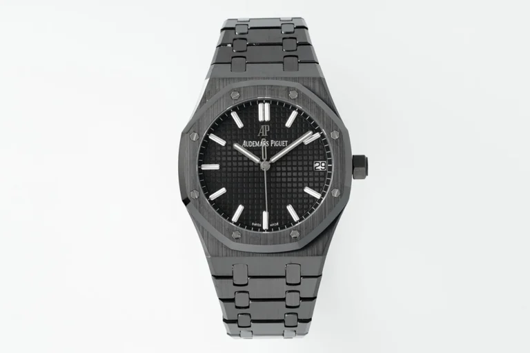 Audemars Piguet Royal Oak 15500 41mm Black Ceramic (Super Clone) Black Ceramic Dial – Clone AP 4302 Automatic