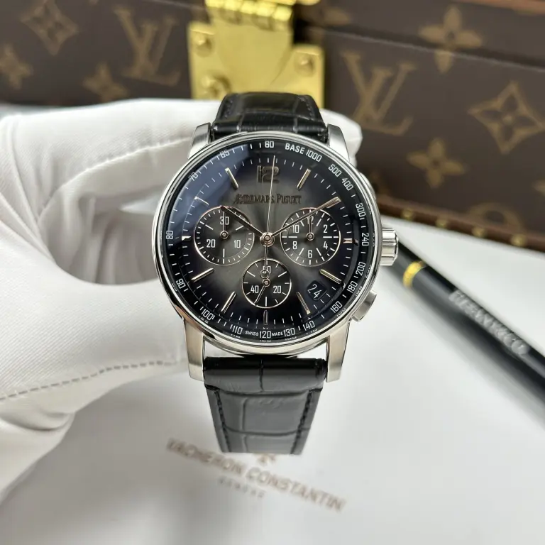 Audemars Piguet Code 11.59 41mm 18K White Gold (APS Super Clone) Smoked Grey Dial on Leather Strap – Calibre 4400 Automatic