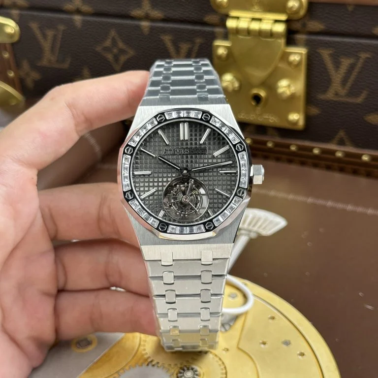Audemars Piguet Royal Oak Selfwinding Flying Tourbillon 26730BC 41mm White Gold – Super Clone