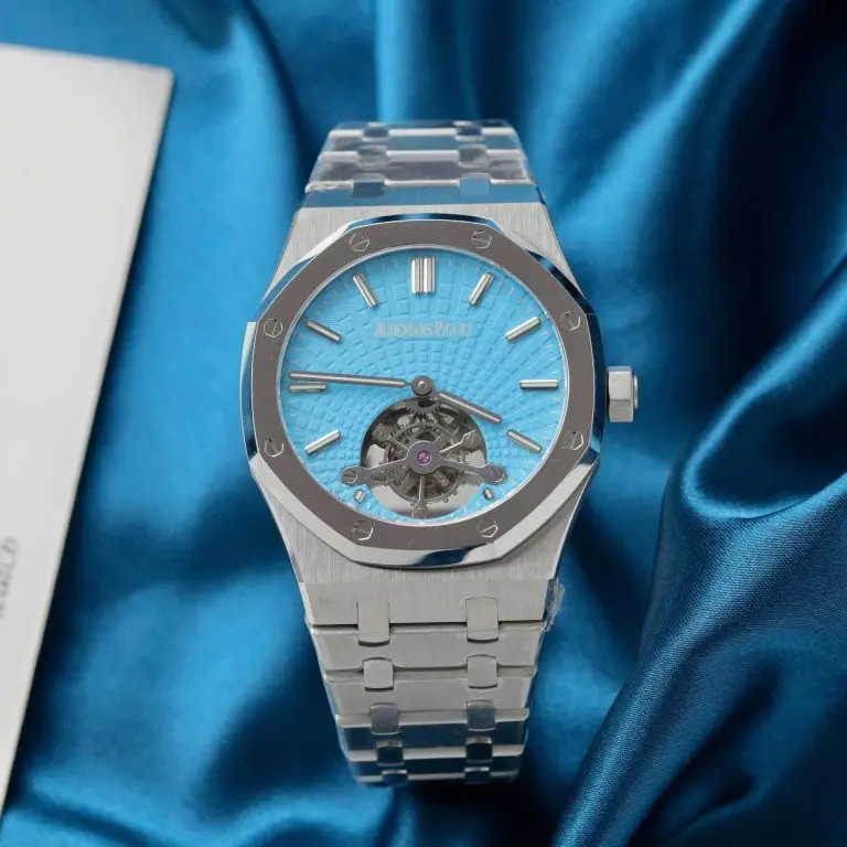 Audemars Piguet Royal Oak Flying Tourbillon 41mm SS (Super Clone) Tiffany Blue Dial – Automatic 28,800 vph