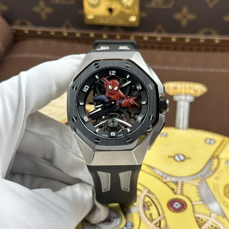 Audemars Piguet Royal Oak Concept Titanium 26631IO (Super Clone) 42mm Titanium Black ‘Spider-Man’ Dial – Automatic Movement