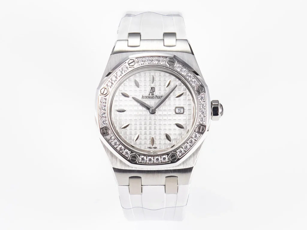 Audemars Piguet Royal Oak Offshore 33mm SS (DRF Super Clone) White Dial with Diamond Bezel – Best Edition