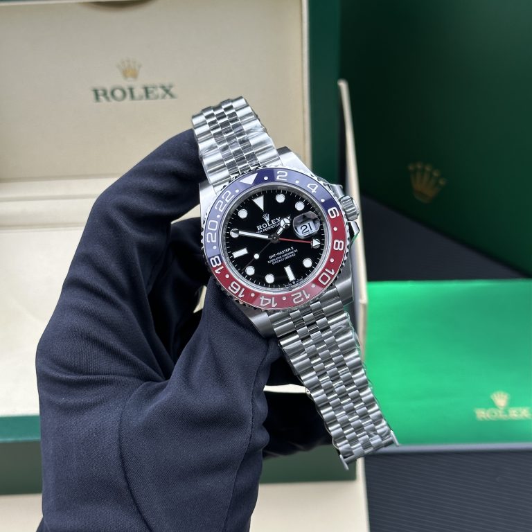 Rolex GMT-Master II Pepsi 40mm SS (VS Factory Super Clone) Black Dial on Jubilee Strap – Calibre 3186