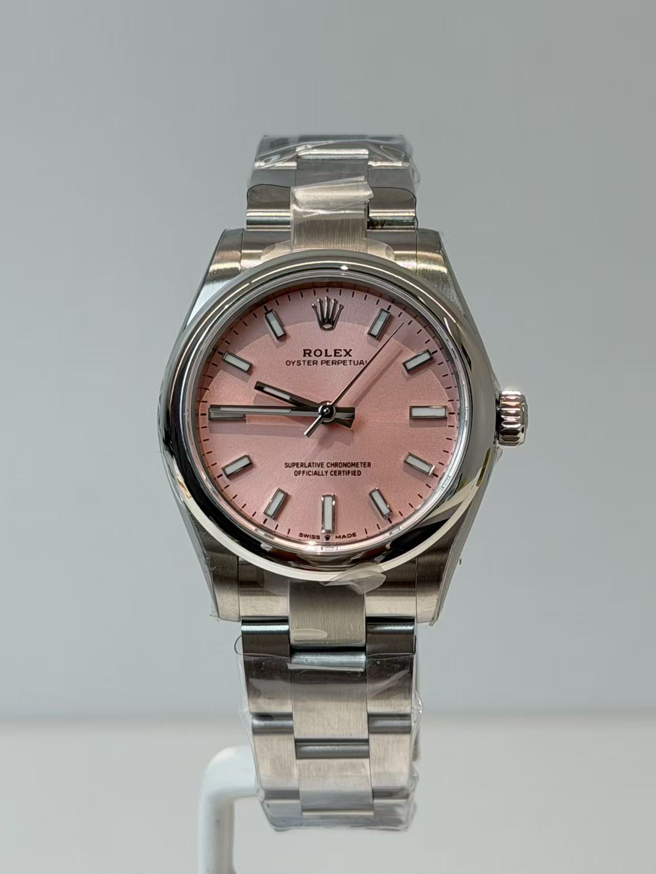 Rolex Oyster Perpetual Series m277200-0009 (Super Clone) 39mm SS 904L Black Dial on Stainless Steel Oyster Bracelet - Calibre 3132