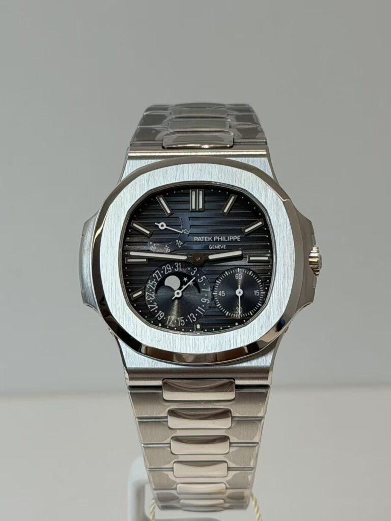 Patek Philippe Nautilus 5712/1A-001 40mm SS (Super Clone) Black Dial with Date Display – P.3000 Calibre Automatic